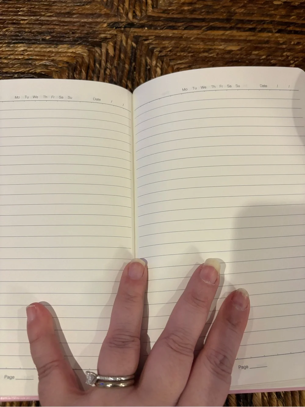 Purple Journal with Dated Pages - NEW